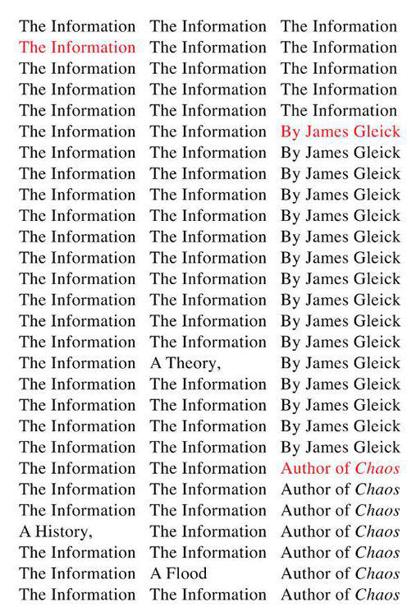 The information : a history, a theory, a flood